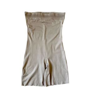 SPANX Mid Thigh Body Shaper size XL Nude Tan Shapewear